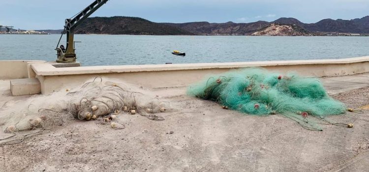 SEMAR asegura artes de pesca usadas para capturar camarón