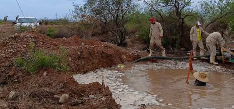 Fuga de agua afectará al 70% de la población en Guaymas-Empalme