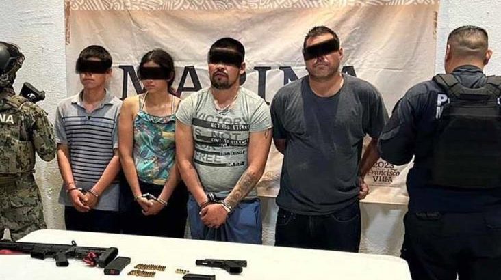 “Caen” en Guaymas 4 personas con armas y auto robado