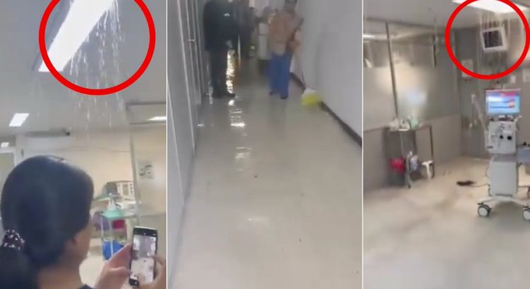Se inunda hospital del ISSSTE en Hermosillo, Sonora