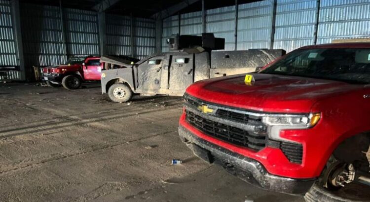 Aseguran taller clandestino para blindaje de vehículos tipo ‘monstruo’ en Sonora