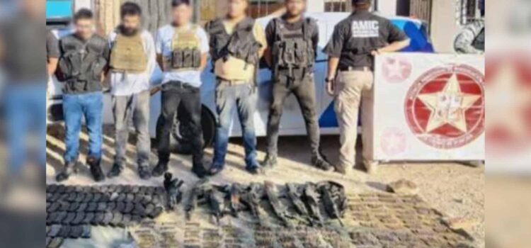 Guardia Nacional captura a célula armada en Sonora e incautan arsenal