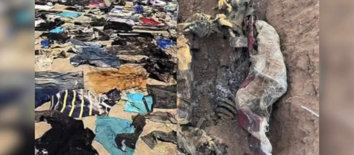 Localizan más de 40 prendas y restos óseos en zona rural de Sonora; era ocupado por un grupo armado Localizan más de 40 prendas y restos óseos en zona rural de Sonora; era ocupado por un grupo armado