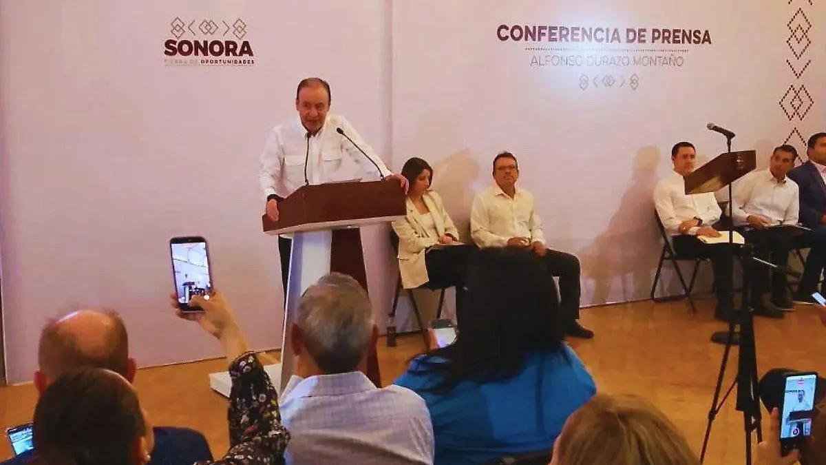 Gobernador reitera disposición para mediar en la huelga de la Unison