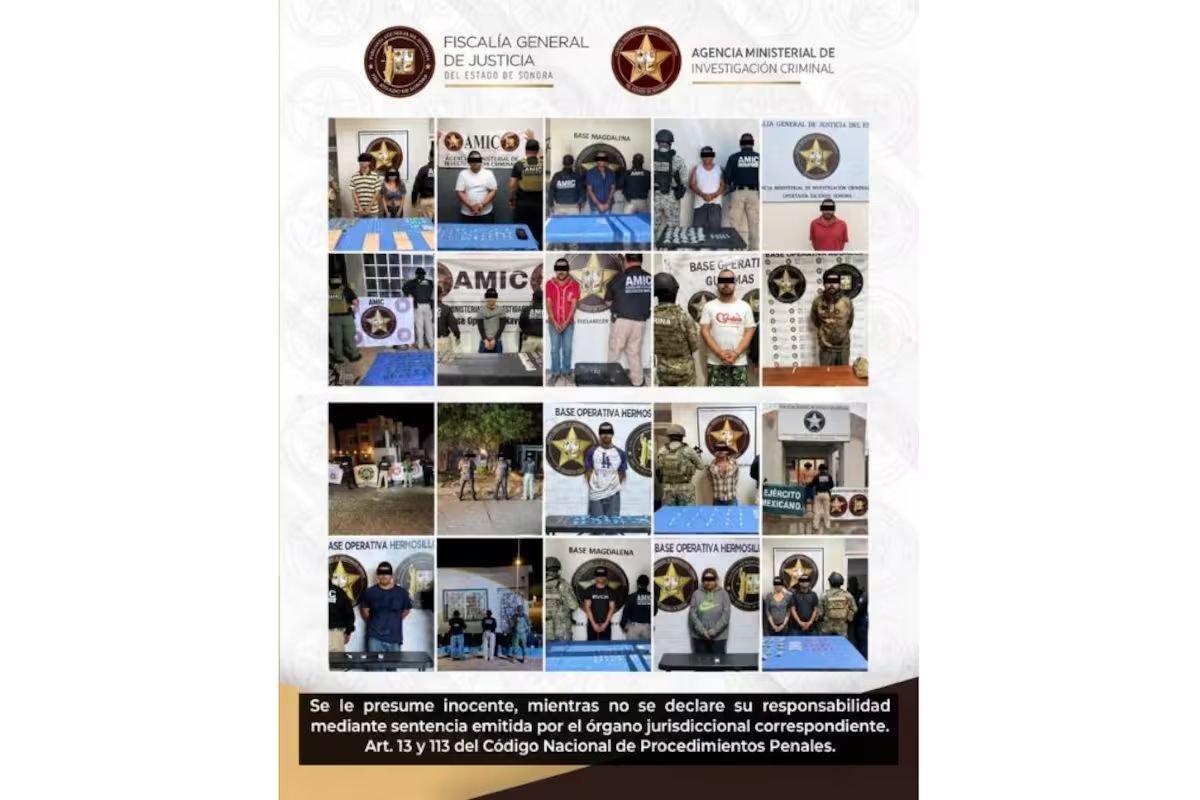 Cateos en Sonora dejan 18 detenidos y 742 envoltorios con narcóticos; estos son los municipios donde intervino la AMIC
